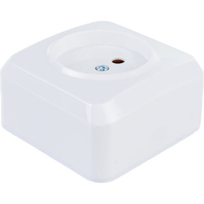 Розетка о/у 2P 10А, SmartBuy Юпитер [SBE-03w-10-S1-N-c] белый керамика