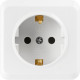 Розетка о/у 2p+E 16А, SmartBuy Юпитер [SBE-03w-16-S1-Z-c] белый керамика