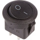 Выключатель клавишный круглый 250В 6А 2c ON-OFF черный RWB-212/SC-214/MRS-102-8 REXANT [36-2550]