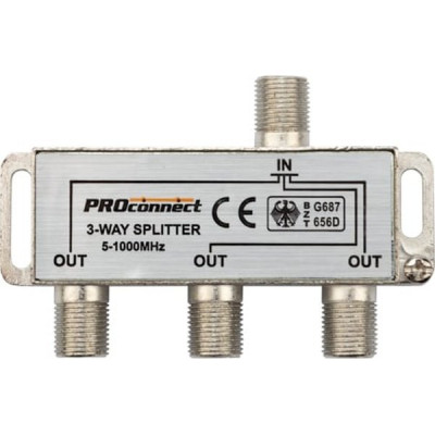 Делитель ТВ x3 под F разъем 5-1000МГц PROCONNECT [05-6022]