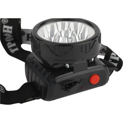 Фонарь налобный 9LED, аккум. 4V/0.9Ah, ЗУ 220В, Трофи [TG9]