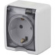 Розетка о/у 2P+E 16A IP54, ЭРА Эксперт [11-2401-01][16] белый