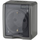 Розетка о/у 2P+E 16A IP54, ЭРА Эксперт [11-2401-03][16] серый
