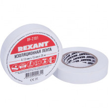 Изолента ПВХ 15мм*25м, белая, REXANT [09-2101]