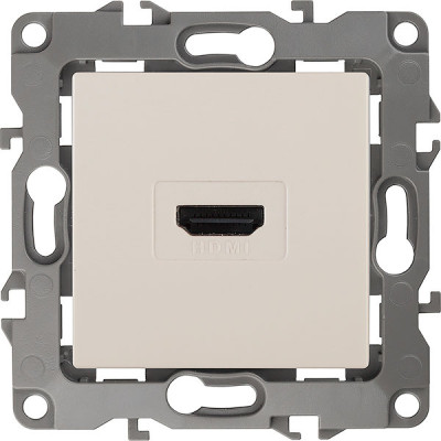 Розетка с/у HDMI, ЭРА12 [12-3114-02][10] слоновая кость