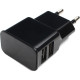 Зарядное устройство Cablexpert, 2xUSB 2.1А [MP3A-PC-12] черный