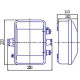 Коробка клеммная металлическая, IP54, TDM У-614М [SQ1406-0001]