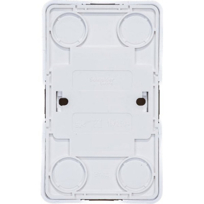 Розетка о/у 2x2P+E 16А, IP20, Schneider Electric Этюд [PA16-007b] белая
