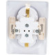 Розетка с/у 2x2P+E 16A, IP20, Schneider Electric Glossa [GSL000124] белый