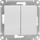 Выключатель с/у 2-кл 10А, IP20, Schneider Electric Glossa [GSL000151][20] белый