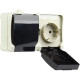 Розетка о/у 2-мест 16А с/з, IP54, SmartBuy Сатурн [SBE-04w-16-S2-Z]
