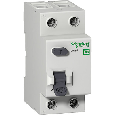 Выключатель дифференциального тока ВДТ/УЗО 2п  25А 30мА, Schneider Electric Easy9 [EZ9R34225]