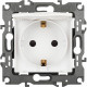 Розетка с/у 2P+E 16A, со шторками, с крышкой, ЭРА12 [12-2103-01М][10] белый матовый