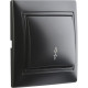 Переключатель с/у 1-кл 10А, SmartBuy Венера [SBE-01b-10-SW12-0-c] черный