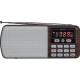 Радиоприемник 3-in-1, FM, MP3, USB, microSD, Line In, Perfeo ЕГЕРЬ [i120-BK] коричневый