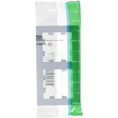 Рамка 2п, IP20, Schneider Electric ATLASDESIGN [ATN000102] белый [30]