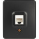 Розетка о/у компьютерная RJ45, ЭРА Эксперт [11-3203-05][16] антрацит