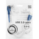 Кабель USB3.0 - microUSB, 0,3м, Gembird [CCP-mUSB3-AMBM-1]