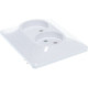 Розетка с/у 2x2P 16A, IP20, Schneider Electric Glossa [GSL000120] белый