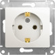 Розетка с/у 2P+E 16A, IP20, Schneider Electric Glossa [GSL000643] перламутр
