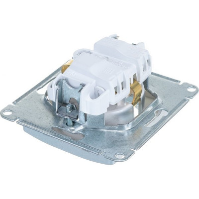 Розетка с/у 2P+E 16A, IP20, Schneider Electric Glossa [GSL000343] алюминий