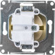Розетка с/у 2P+E 16A, IP20, со шторками, Schneider Electric Glossa [GSL000245] бежевый