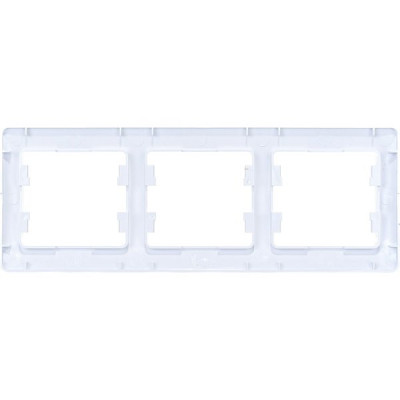 Рамка 3п, IP20, горизонтальная, Schneider Electric Glossa [GSL000103] белый
