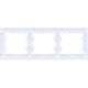 Рамка 3п, IP20, горизонтальная, Schneider Electric Glossa [GSL000103] белый
