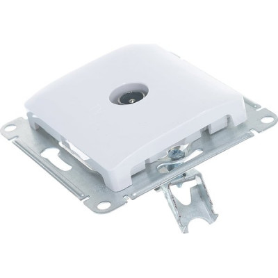 Розетка с/у TV одиночная, IP20, 1дБ, Schneider Electric Glossa [GSL000191] белый