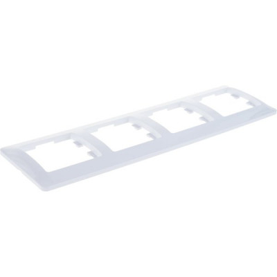 Рамка 4п, IP20, горизонтальная, Schneider Electric Glossa [GSL000104][15] белый