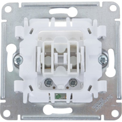 Выключатель с/у 1-кл 10А, IP20, с подсветкой, Schneider Electric Glossa [GSL000113] белый