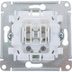 Выключатель с/у 1-кл 10А, IP20, с подсветкой, Schneider Electric Glossa [GSL000113] белый