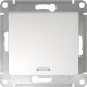 Выключатель с/у 1-кл 10А, IP20, с подсветкой, Schneider Electric Glossa [GSL000113] белый