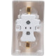 Розетка о/у 2x2P+E 16А, Schneider Electric Хит [RA16-238-B] белый