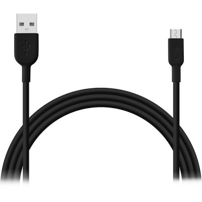 Кабель USB - microUSB, 1.0м, Jet.A [JA-DC14 Black] черный, PVC, 1А