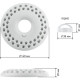 Фонарь кемпинговый 48LED, 3xAA, карабин, магниты, ЭРА НЛО-48 [KB-601]
