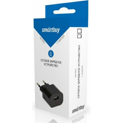 Зарядное устройство SmartBuy NITRO, 1xType-C 1A [SBP-1001C] черный