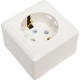 Розетка о/у 2P+E 16А, Schneider Electric Хит [RA16-133-B] белый