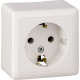 Розетка о/у 2P+E 16А, Schneider Electric Хит [RA16-133-B] белый