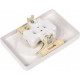 Розетка с/у 2x2P 16A, Schneider Electric Хит [RS16-235-B] белый