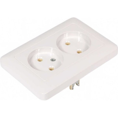 Розетка с/у 2x2P 16A, Schneider Electric Хит [RS16-235-B] белый