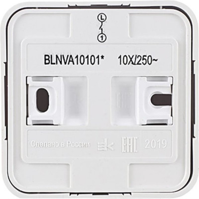 Выключатель о/у 1-кл 10А, изол.пл., Schneider Electric Blanca [BLNVA101011] белый [15]