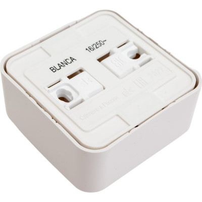 Розетка о/у 2P+E 16А, тонкая, изол.пл., Schneider Electric Blanca [BLNRA110111] белый