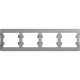 Рамка 4п, IP20, горизонтальная, Schneider Electric Glossa [GSL000304] алюминий