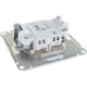 Выключатель с/у 1-кл 10А, IP20, Schneider Electric Glossa [GSL000311] алюминий
