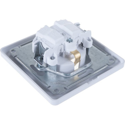 Розетка с/у 2P+E 16А, IP44, с крышкой/шторками, Schneider Electric Glossa [GSL000148] белый