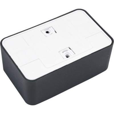 Розетка о/у 2x2P+E 16А, изол.пл., Schneider Electric Blanca [BLNRA010216] антрацит 