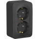 Розетка о/у 2x2P+E 16А, изол.пл., Schneider Electric Blanca [BLNRA010216] антрацит 