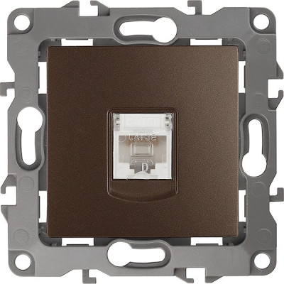 Розетка с/у компьютерная RJ45, ЭРА12 [12-3107-13][10] бронза