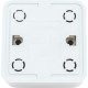 Розетка о/у 2P+E 16А, IP20, TDM Ладога [SQ1801-0111] белая керамика